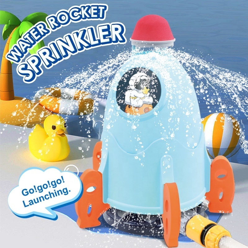 Hot sale Outdoor Water Toys for kids Summer Backyard Garden Splash Play space rocket launcher water Sprinkler