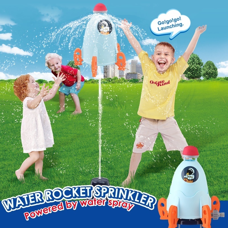 Hot sale Outdoor Water Toys for kids Summer Backyard Garden Splash Play space rocket launcher water Sprinkler