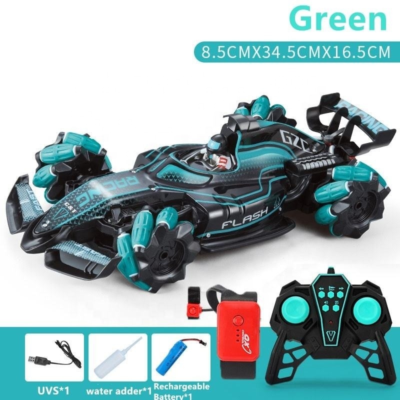 360 Degree Drifting RC Vehicle 2.4Ghz Battery Operated Remote Control Spray Racing Car with Light and Sound