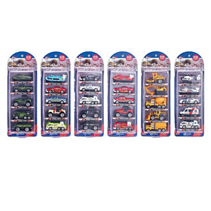 Hot sell Fire engineer car set construction toys Factory wholesale small MOQ Fire police engineer car die cast cars