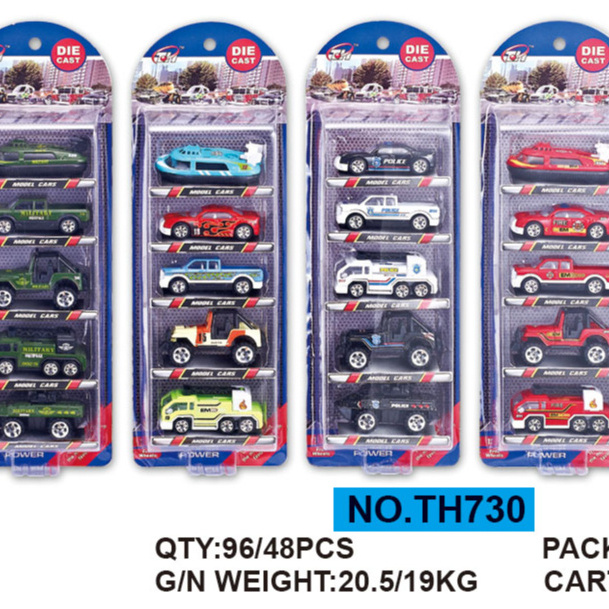 Hot sell Fire engineer car set construction toys Factory wholesale small MOQ Fire police engineer car die cast cars