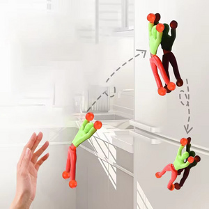 Hot Sale Plastic Men Shape Sticky Toys Spiderman Squishy Toy Stress Relief For Children Wall-hanging toys