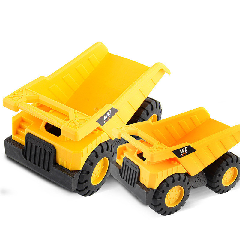 Construction Site Vehicles Toy Engineering Cars Dump Trucks Excavator Bulldozer Birthday Gift Cake Decoration For Kids Children