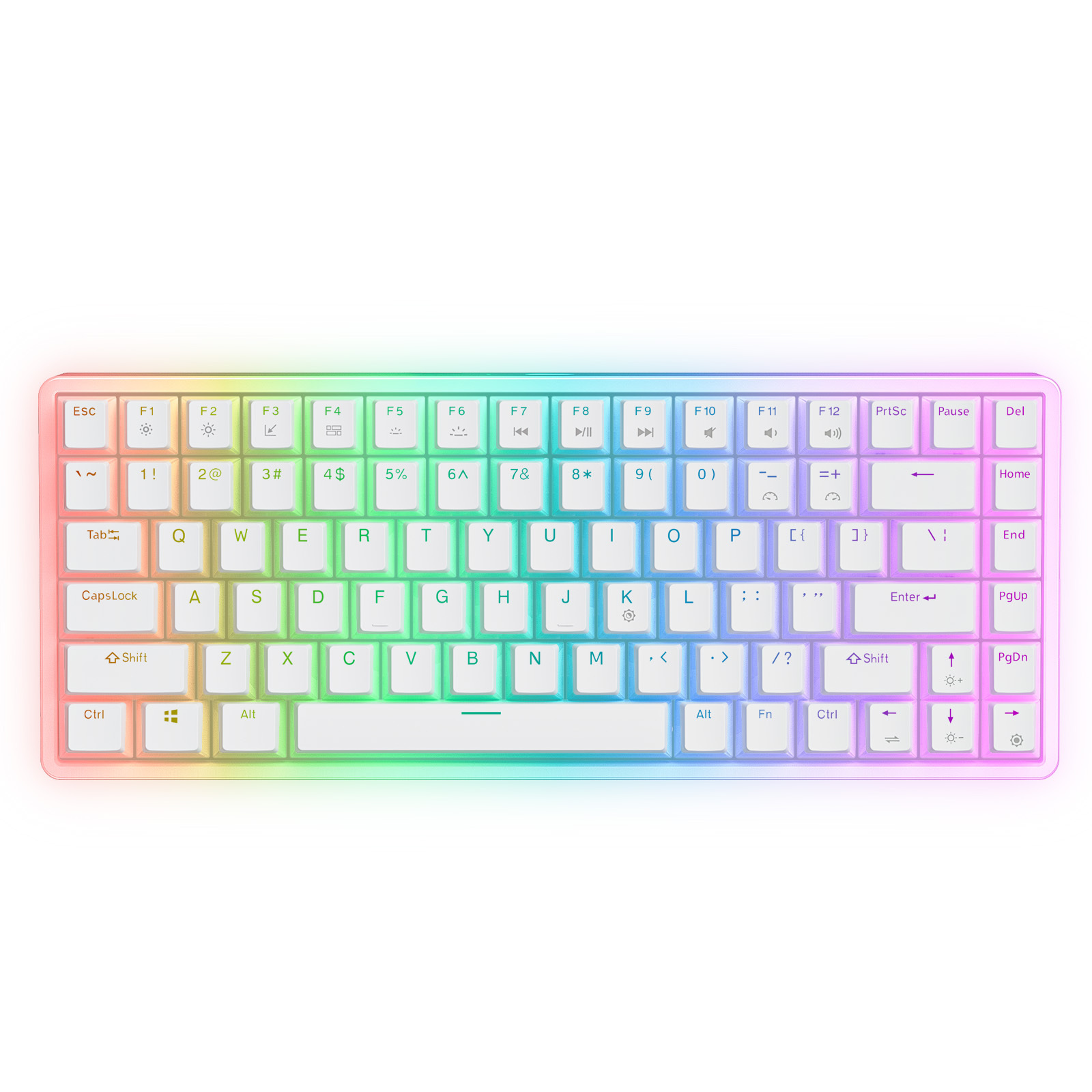 ONIKUMA G30 Fashion Keyboard RGB LED Backlit Mechanical Keyboard Gamer Wired Ergonomic Mini Gaming Keyboard