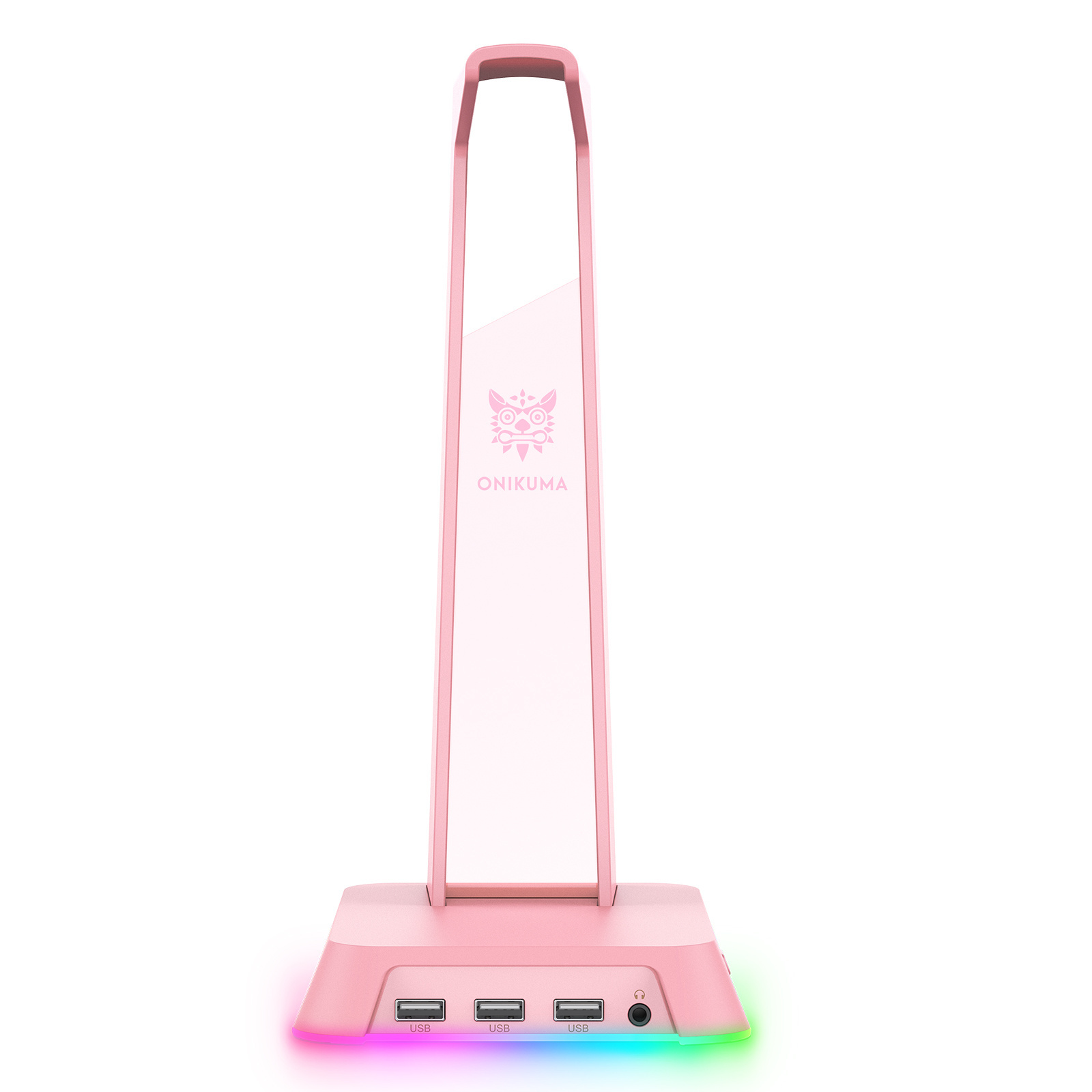 Oem Rgb Headset Stand And Gaming Headphone Stand Onikuma St-2 Pink Ps5 3-1 Desk Headphone Holder Gamepad And Headset Holder