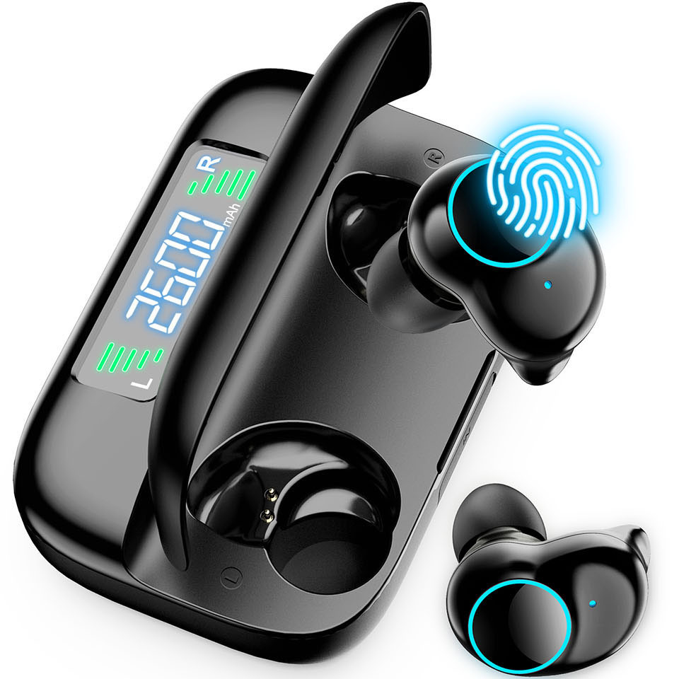 Ce Fcc Rohs IPX5  Waterproof Wireless Earphone 5.0 TWS Earbuds In Ear Sport Invisible Wireless Headset