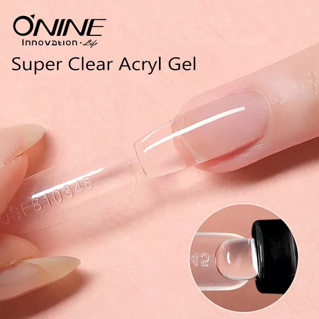 Quick Extension Gel White Clear Acrylic UV Soak Off Crystal Jelly Finger Hard Gel Tips