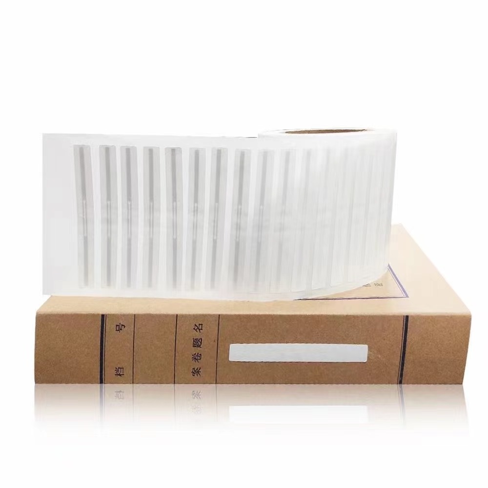 Long Range White RFID Library Book Sticker/Tag/Label with Adhesive Back