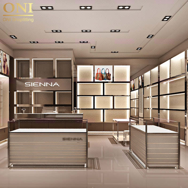 Luxury Jewelry Display Showcase With Jewelry Shop Counter Design