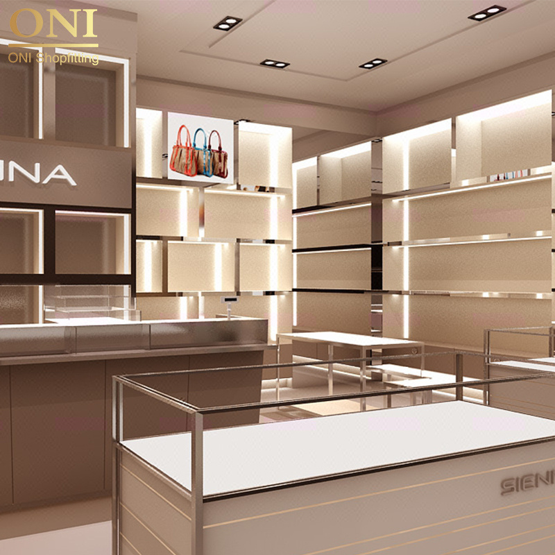 Luxury Jewelry Display Showcase With Jewelry Shop Counter Design