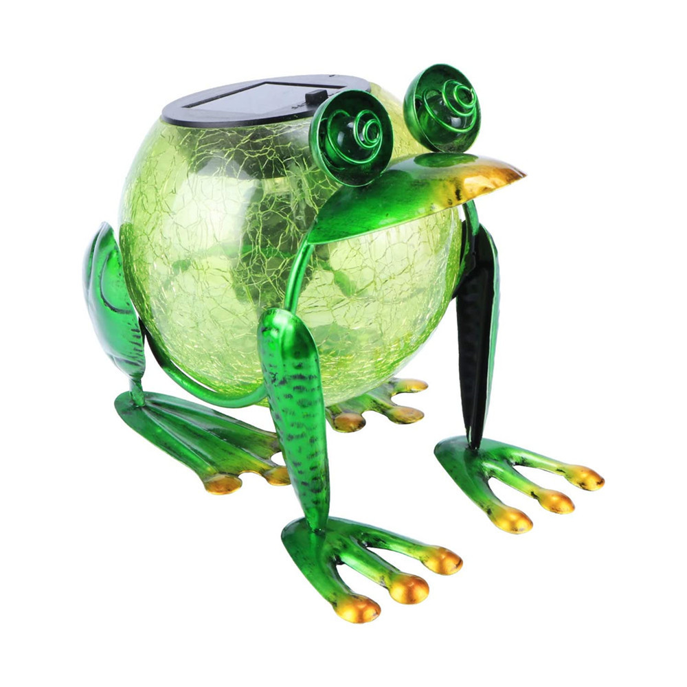 Oniya Solar Lanterns Outdoor Waterproof Frog Lamp Decorative Ornaments for Patio Garden Yard Table Decoration