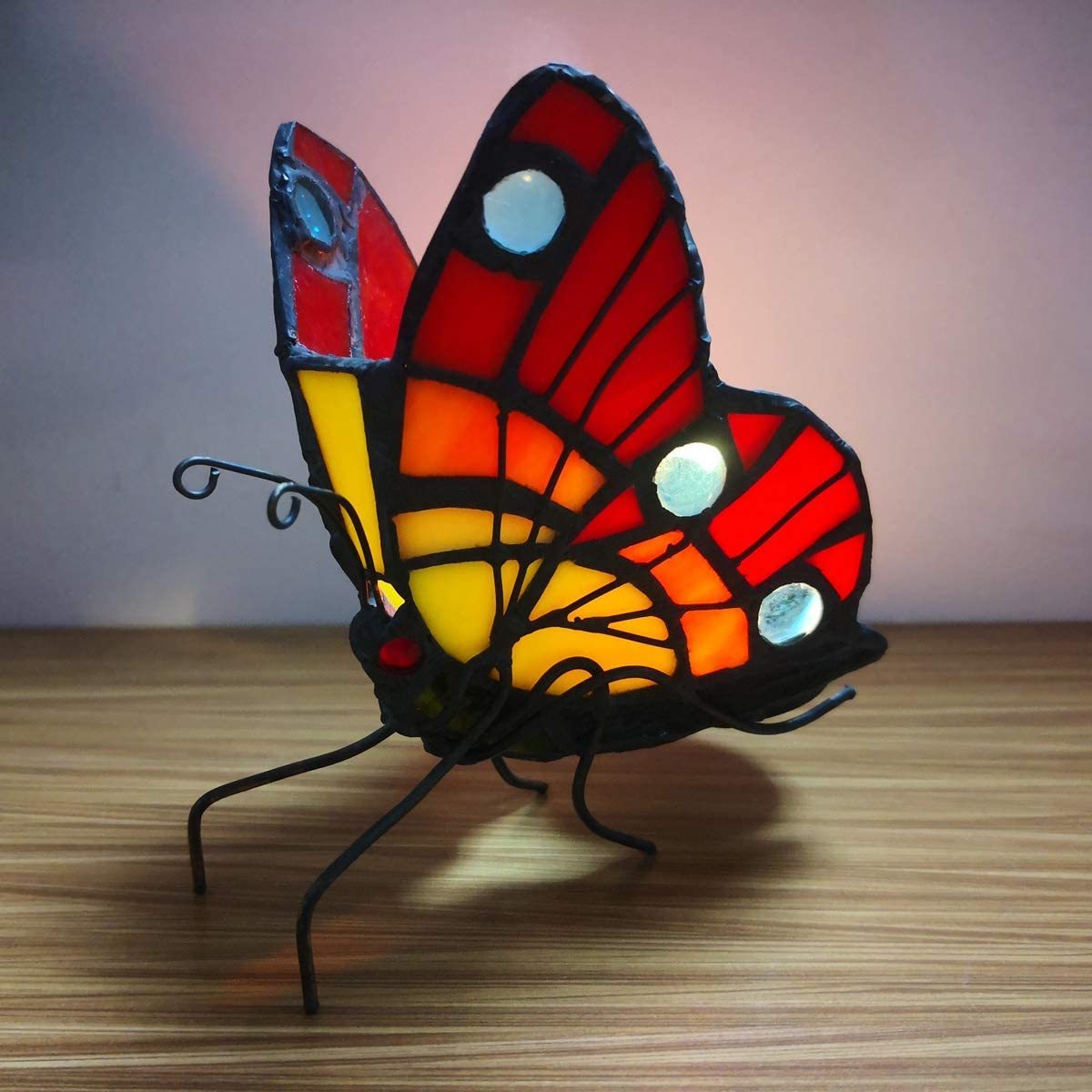 Oniya Stained Glass Candle Stick Holder Butterfly Tealight Holder For Wedding Gifts Home Decor