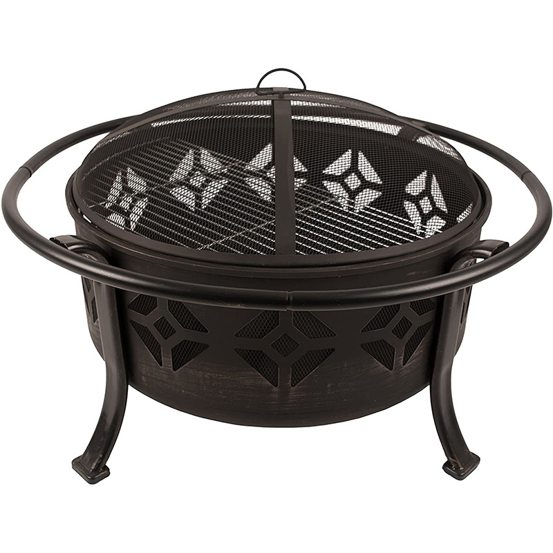 Oniya Indoor Pleasant Hearth Sunderland Deep Round Bowl Outdoor Fire Pit For Garden Decoration