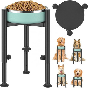 Oniya Metal Adjustable Pet Bowl Stand for Dogs with 4 Heights  for Small Medium to Large Sized Dogs