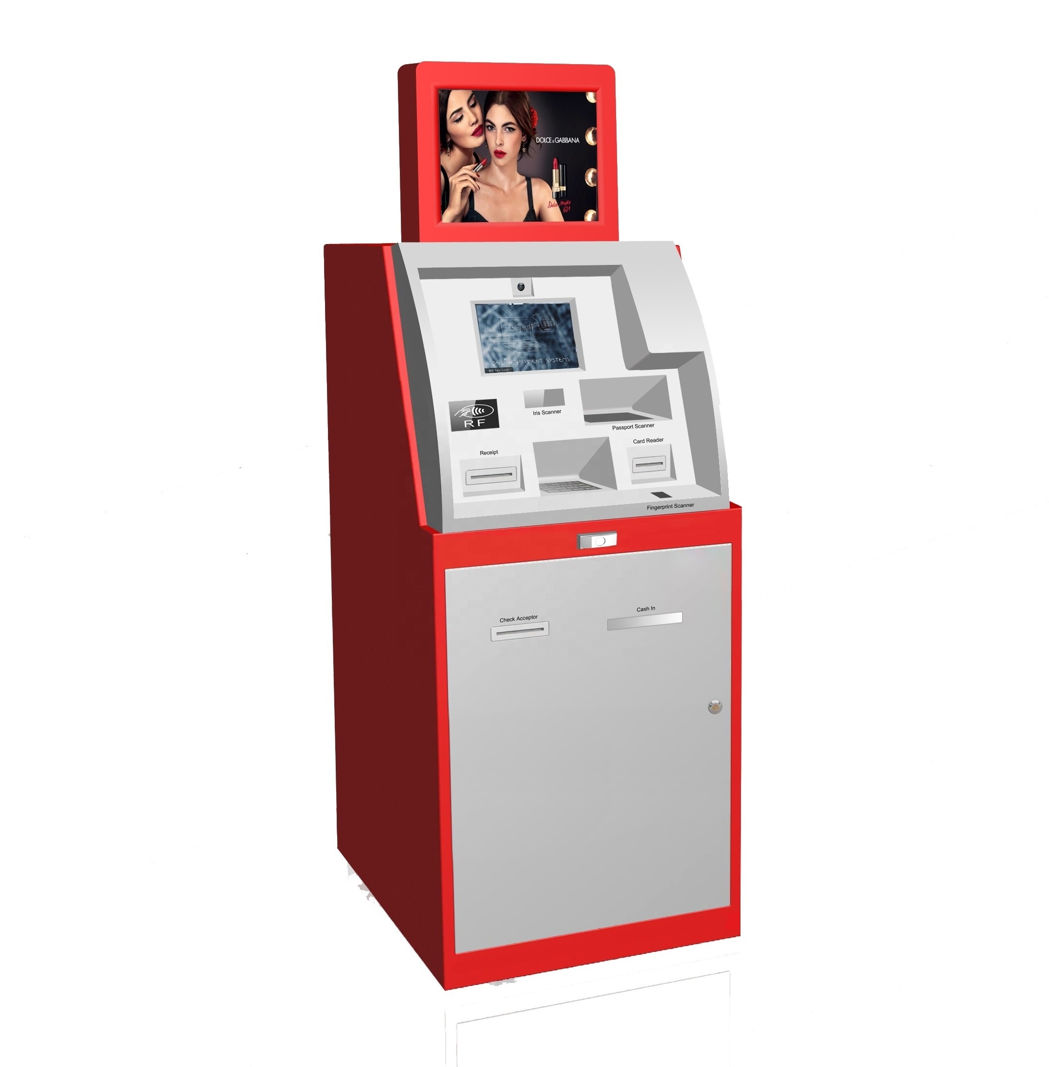 Kiosk Manufacturer Banking CDM ATM Kiosk Check Deposit Cash Deposit Machine Kiosk with Cash Dispenser