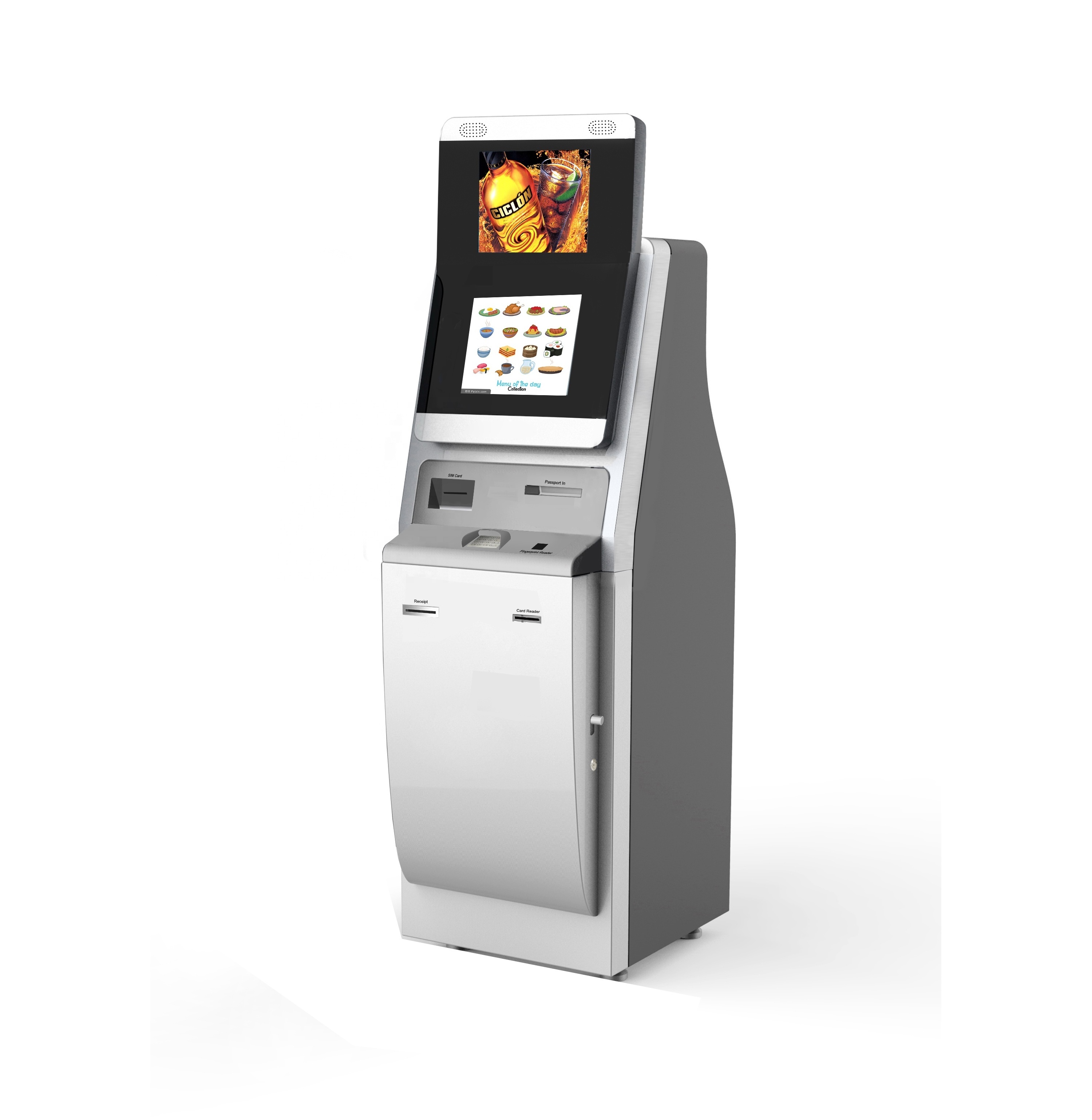 Kiosk Manufacturer Dual-Screen Self-Service SIM Card Dispenser Kiosk Card Dispensing Machine