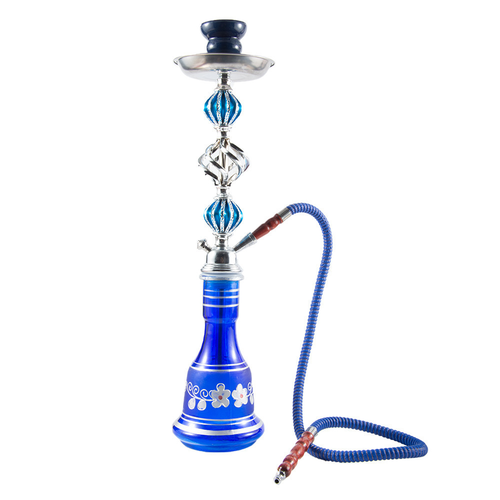 Shisha Turkish 2 Hoses 54CM Big Hookah Set Popular Double Tube Glass Vase Ceramic Bowl Shesha Hookah With Hookah Accessories