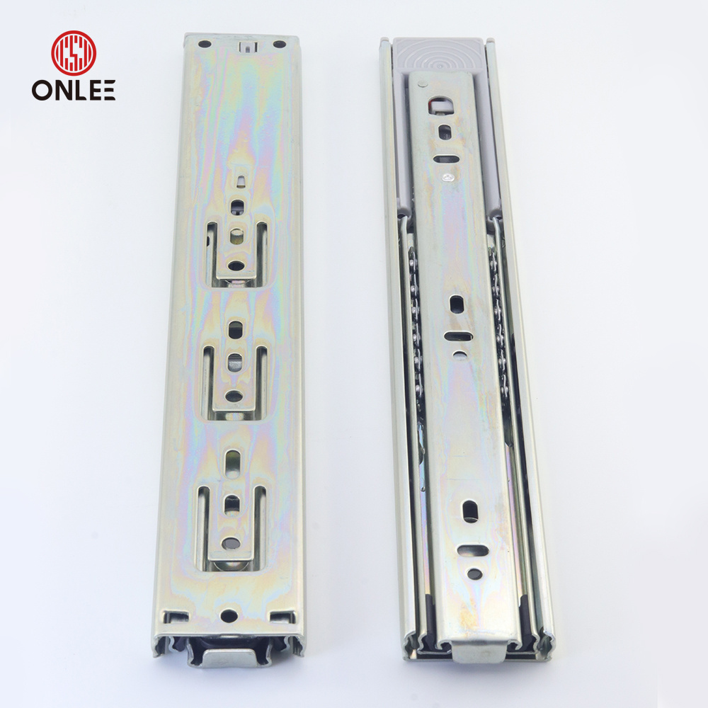 Manufacturing Soft Close Telescopic Slide Push Open Full Extension Channel Rails Ball Bearing Cabinet Drawer Slides