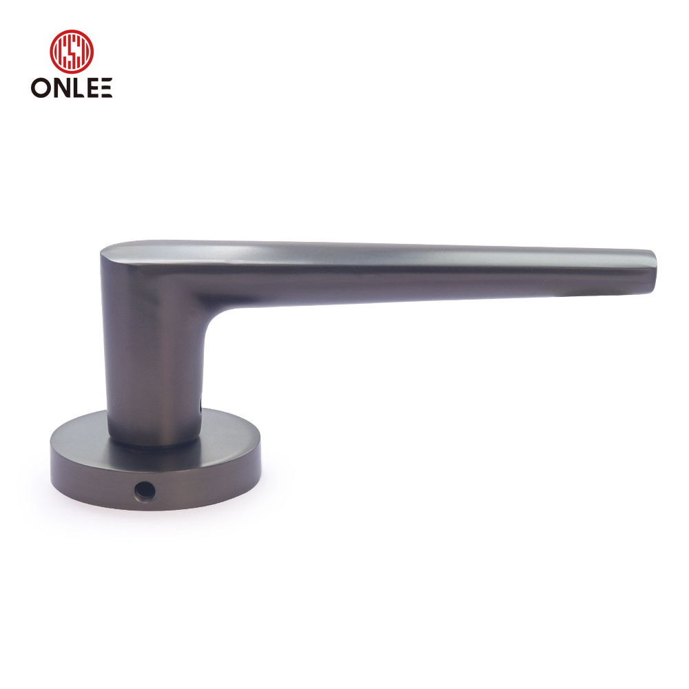 ONLEE  201SS ZINC ALLOY  Antique Classic Door Lever Handle On Plate Brass Door Handle Lock