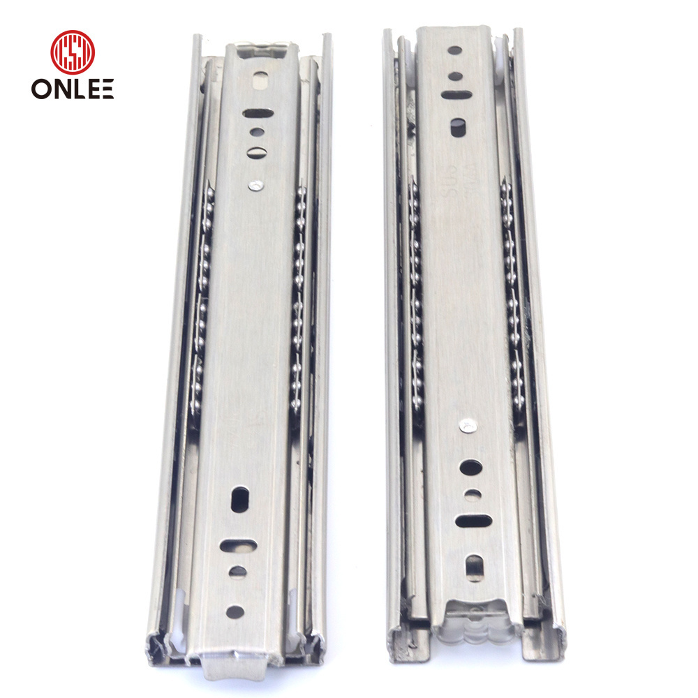 High Quality Furniture Hardware Ball Bearing Full Extension Smooth Sliding Heavy Duty Drawer Slides