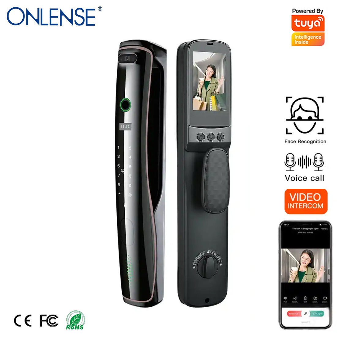 ONLENSE waterproof smart locks with tuya wifi gate door lock