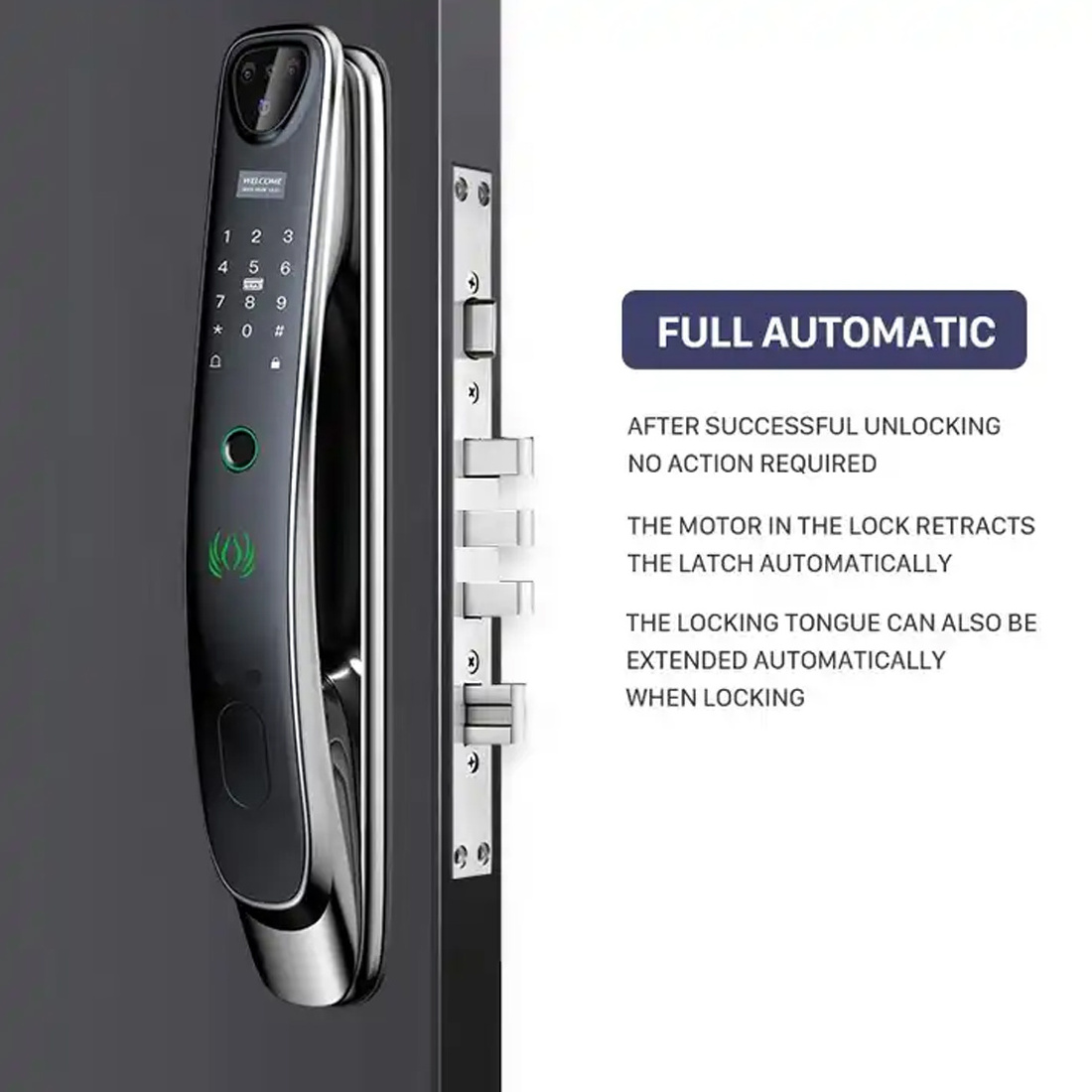 ONLENSE keyless entry door lock  electric lock outdoor gate lock