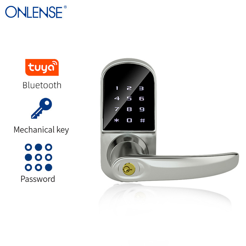 ONLENSE Smart Home Digital TUYA Wi-Fi Door Handle Lock Smart  Door Knob Lock