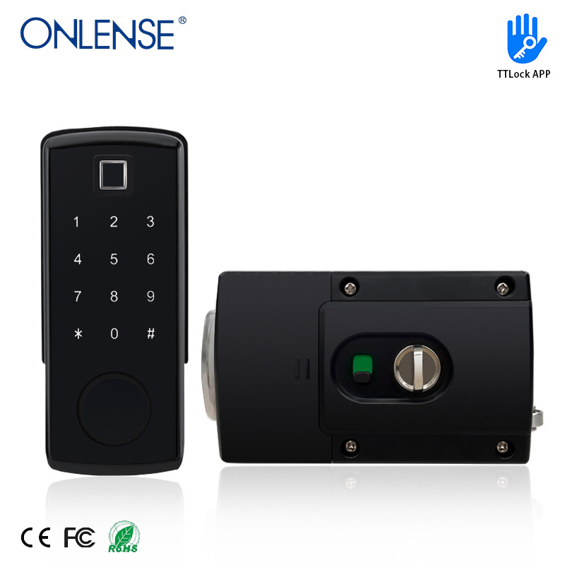 Automatic High Security Smart Rim Door Lock Electric Keypad Safety Keyless Code Rim Lock