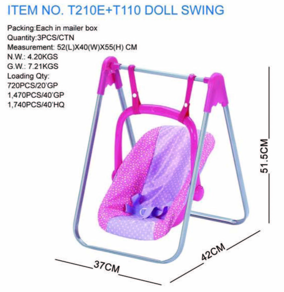 girls toys doll stroller swing set accessories