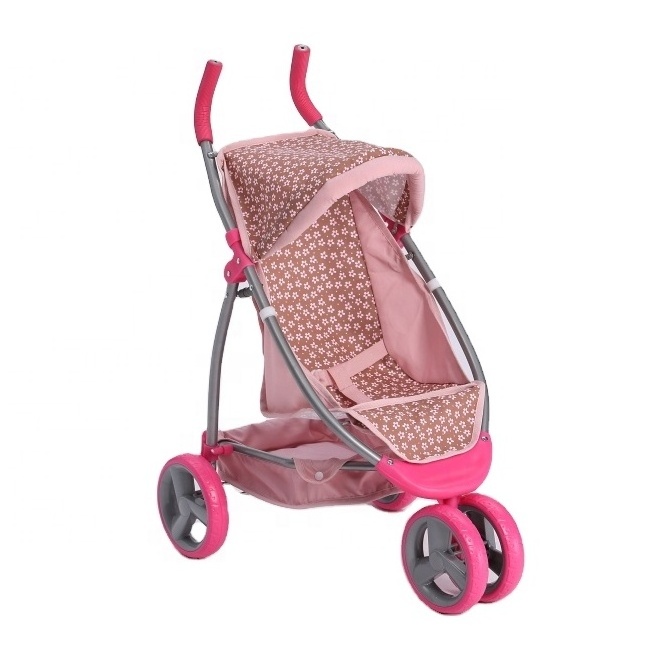 New style hot sales doll jogger  Baby Carriage Stroller Trolley Nursery Furniture Toys Doll Pretend Play Education