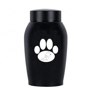 Large Size Cat Dog Memorial Gifts Cremation Urn Stainless Steel Wholesale Pet Urns For Ashes