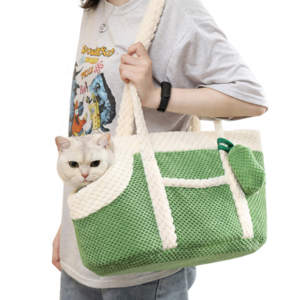 Cute Pet Travel Bag Portable Outdoor Travel Hiking Walking Soft Small Dog Cat Carrier Purse With Poog Bag Holder