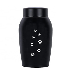 Laser Engraving Logo Custom Pet Coffin Ash Urn Memory Gift Stainless Steel Pet Cremation Urn