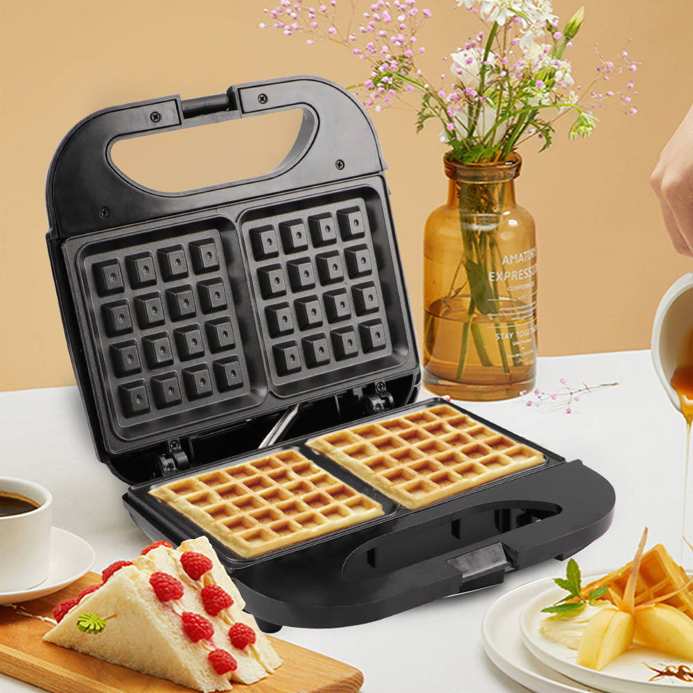 2022 Hot Selling Home Portable Dual Grill Toaster Egg Waffle Electric Breakfast Sandwich Maker