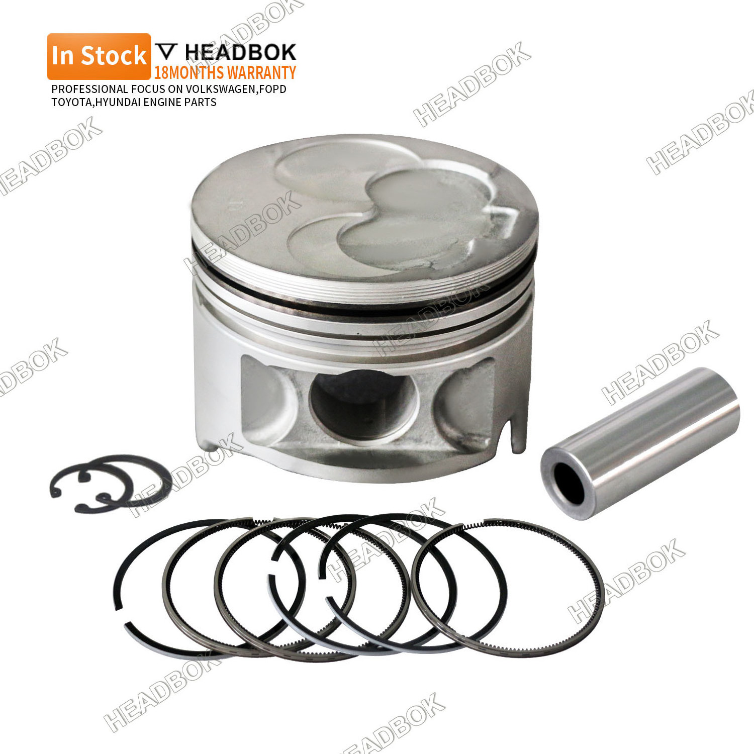 HEADBOK High Performance Parts piston for Mercedes Benz VW Hyundai Toyota Audi EA888 Engine Cylinder Liner Overhau Rebuildl Kits