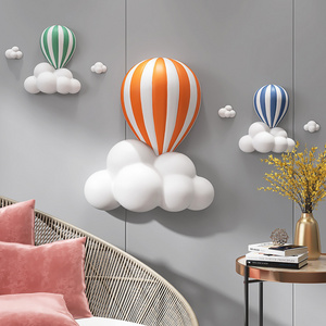 Nordic ins wind wall decoration living room 3D three-dimensional hot air balloon wall hanging TV sofa background wall decoration