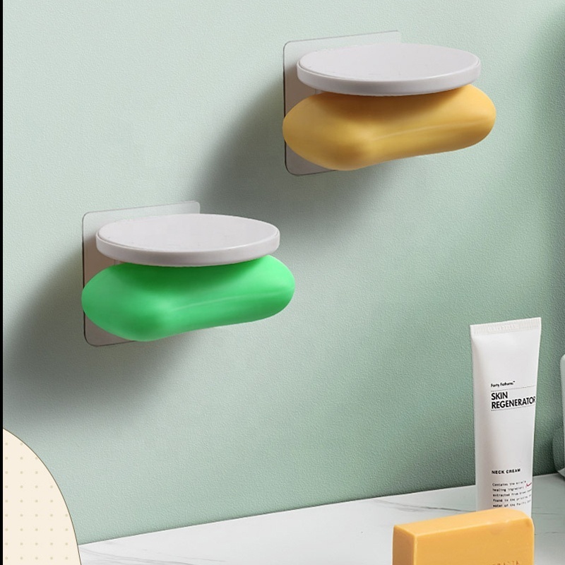 bathroom Supplies Rack Dispenser Magnet Soap Holder Simple No hole dish Wall Mounted soap holder for home