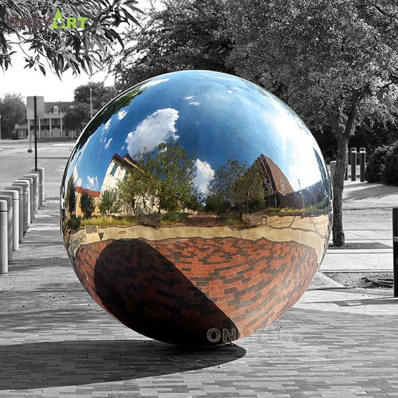 Outdoor Stainless Steel Metal Huge Large Golf Ball Sculpture