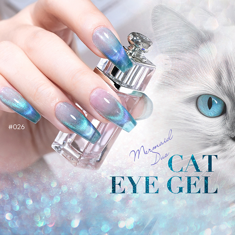 Free Sample Make Your Logo Magnet Diamond Cat Eye Nail Art Magnetic Uv Gel Nail For Led Cat Eye Gel Polish