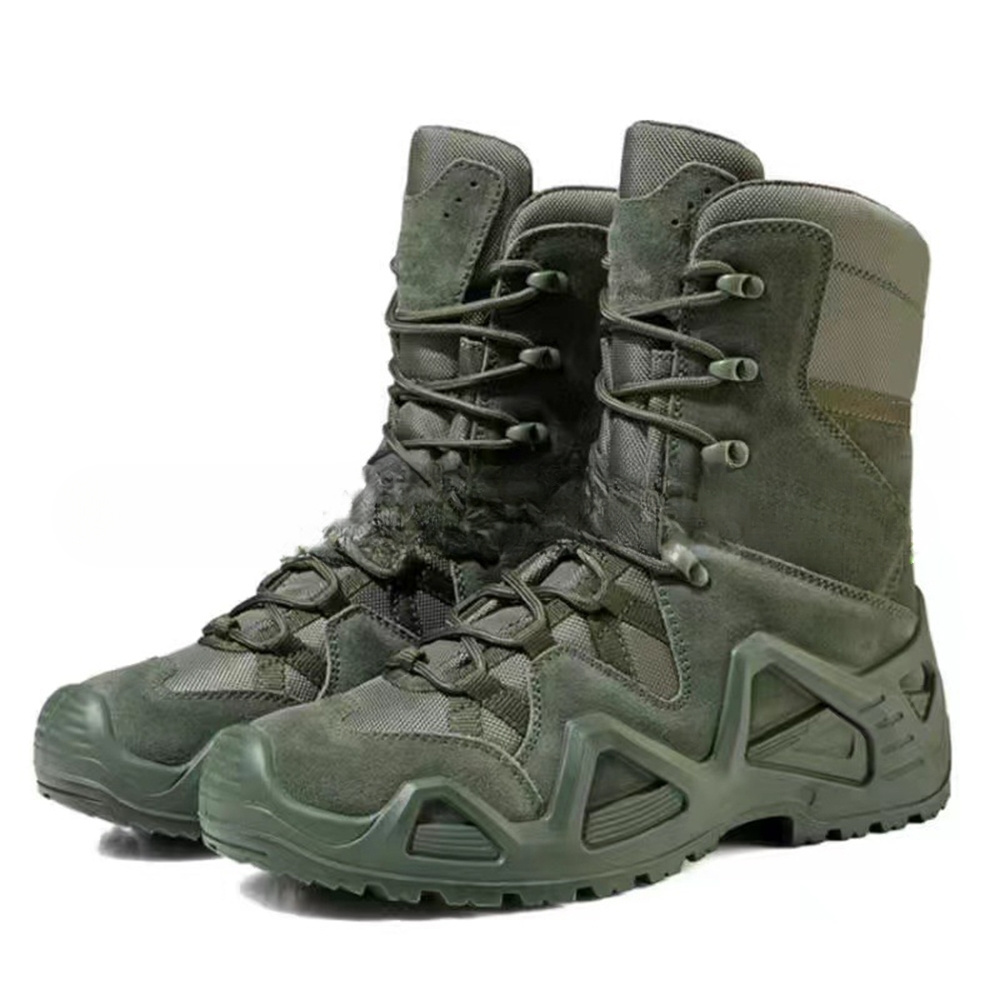 Hot Sale Lightweight Men 's Combat Waterproof Tactical Boots Outdoor Climbing Hunting Hiking Shoe High Top Desert Tactical Boots