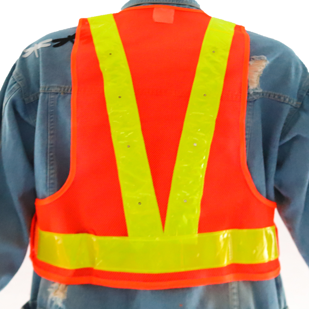 Factory Direct Sell High Quality LED Vest For Working Night Running LED Reflective Safety Vest