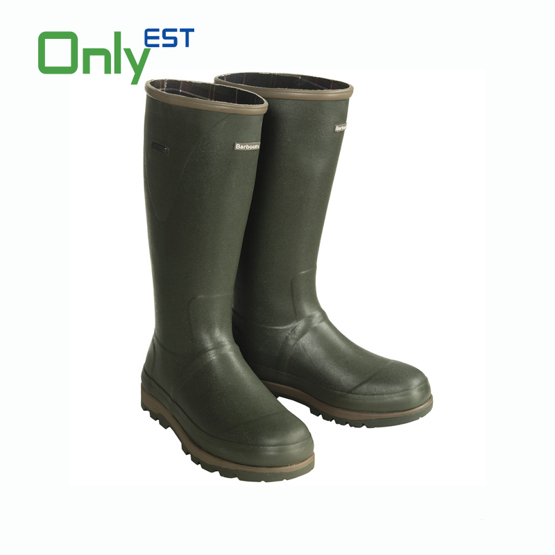 New rubber acid resistant custom black industrial steel toe pvc safety rain boots