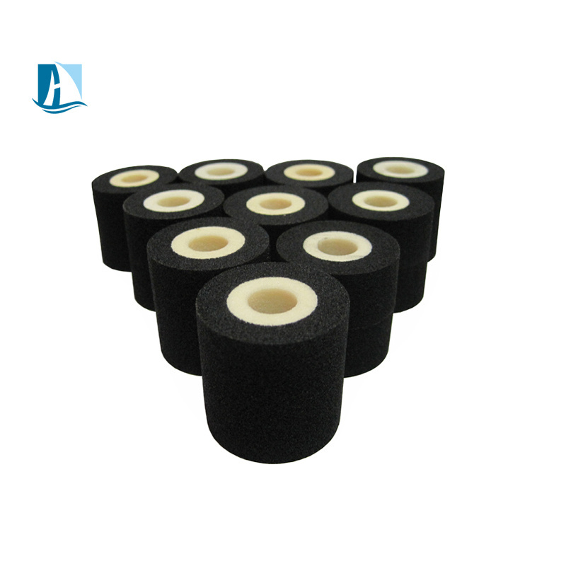 Wholesale high quality Black 36mm*32mm Dia*Height Hot Melt Ink Roller/ Hot Ink Roll for Date Coding