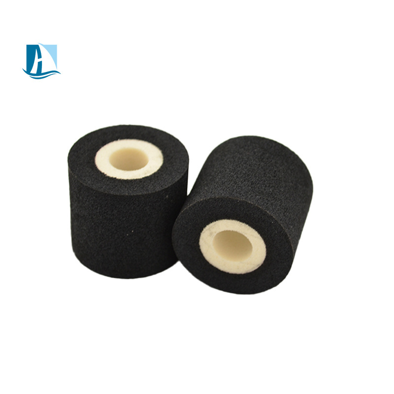 Wholesale high quality Black 36mm*32mm Dia*Height Hot Melt Ink Roller/ Hot Ink Roll for Date Coding