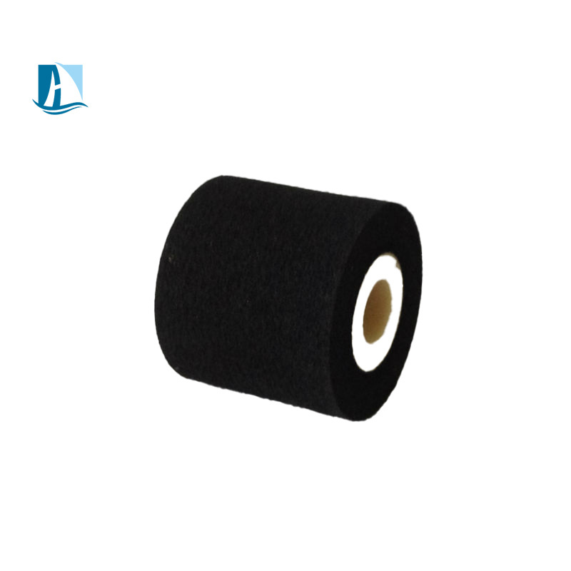 Wholesale high quality Black 36mm*32mm Dia*Height Hot Melt Ink Roller/ Hot Ink Roll for Date Coding