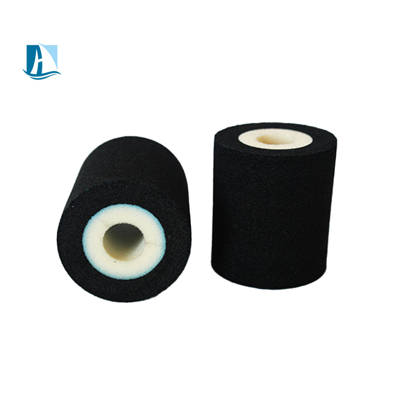 Wholesale high quality Black 36mm*32mm Dia*Height Hot Melt Ink Roller/ Hot Ink Roll for Date Coding