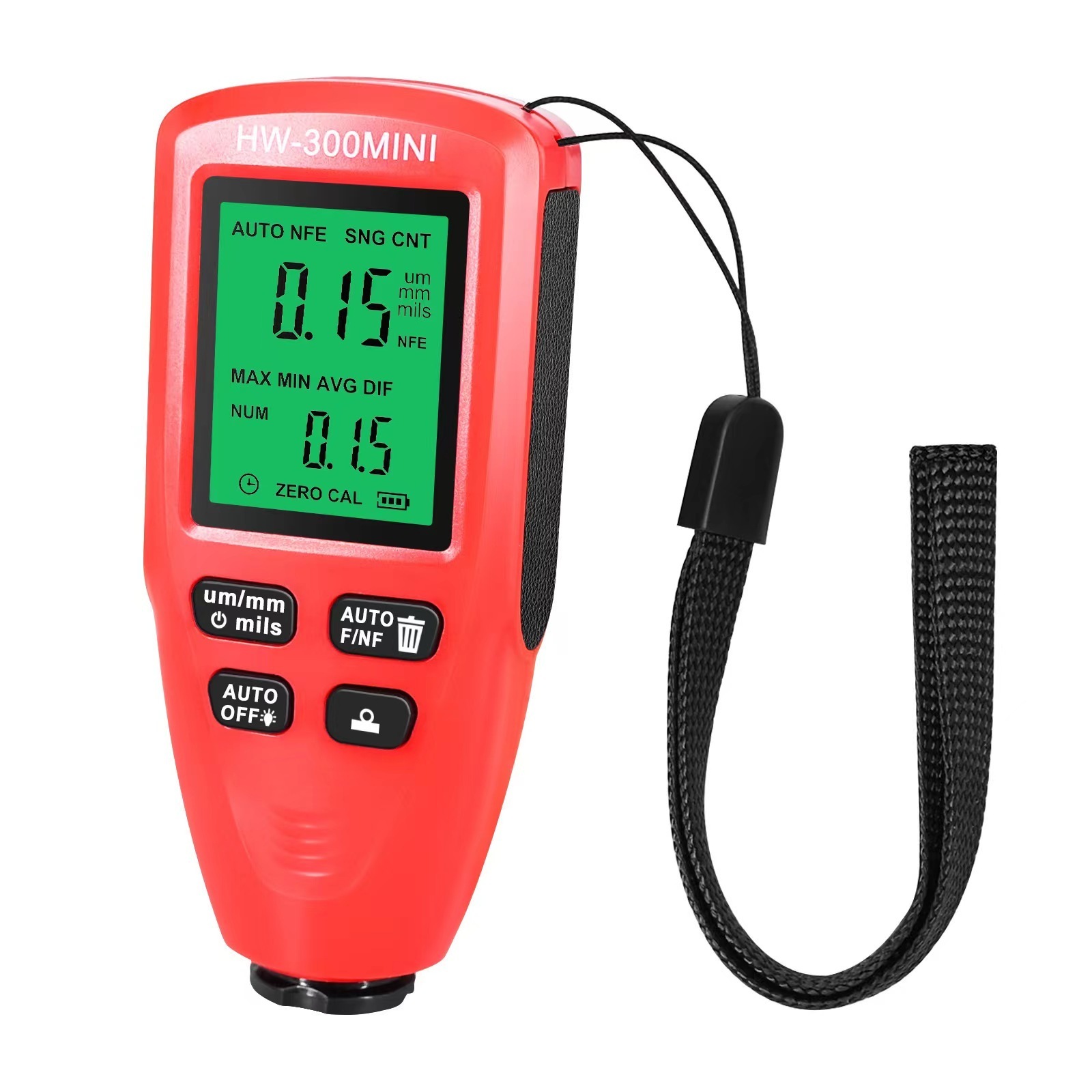 wholesale  HW300-MINI 0-2000UM Paint Film Metallic Thickness Tester Paint Tools Digital Car Coating Thickness Gauge