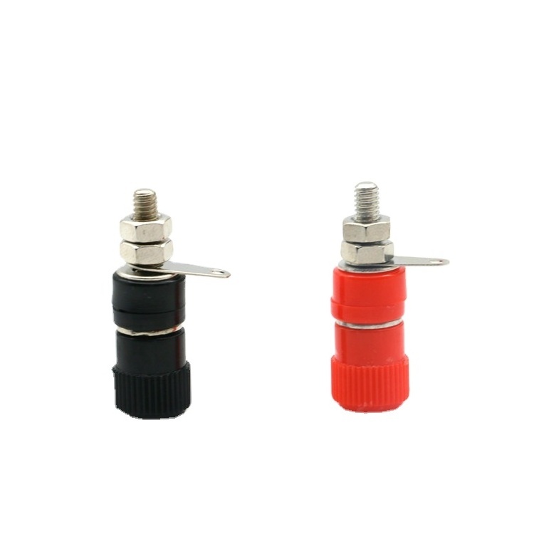 Customized terminal banana jack Zinc alloy 4mm banana jack M4x33mm speaker terminals binding post