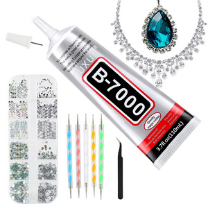 Multipurpose B7000 Medium Adhesives Transparent black Liquid Glue 110ml for DIY and mobile phone