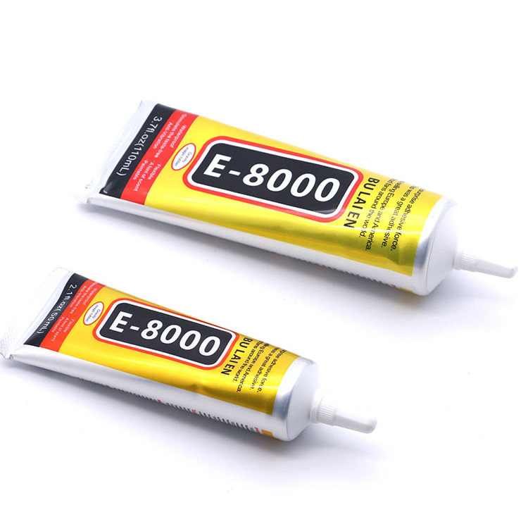 E8000 adhesives clothe leather jewelry point drill mobile phone screen frame repair  earphone sealant super glue